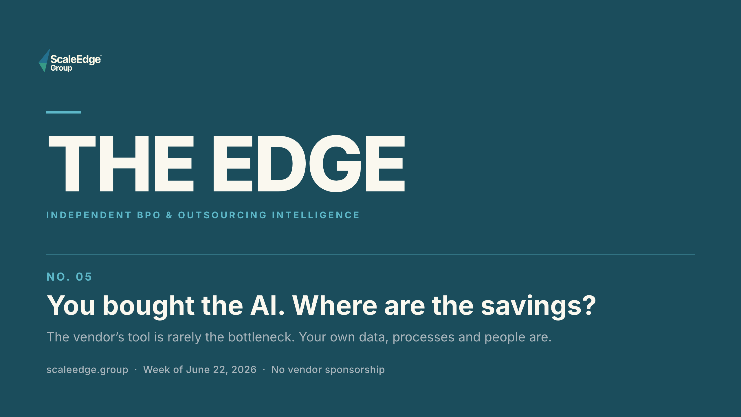 You bought the AI. Where are the savings?